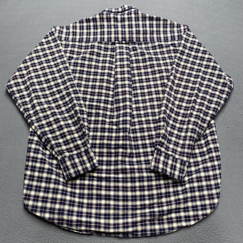 Orvis Shirt Mens Large Blue White‎ Plaid Button Down Long Sleeve Casual - Picture 4 of 7
